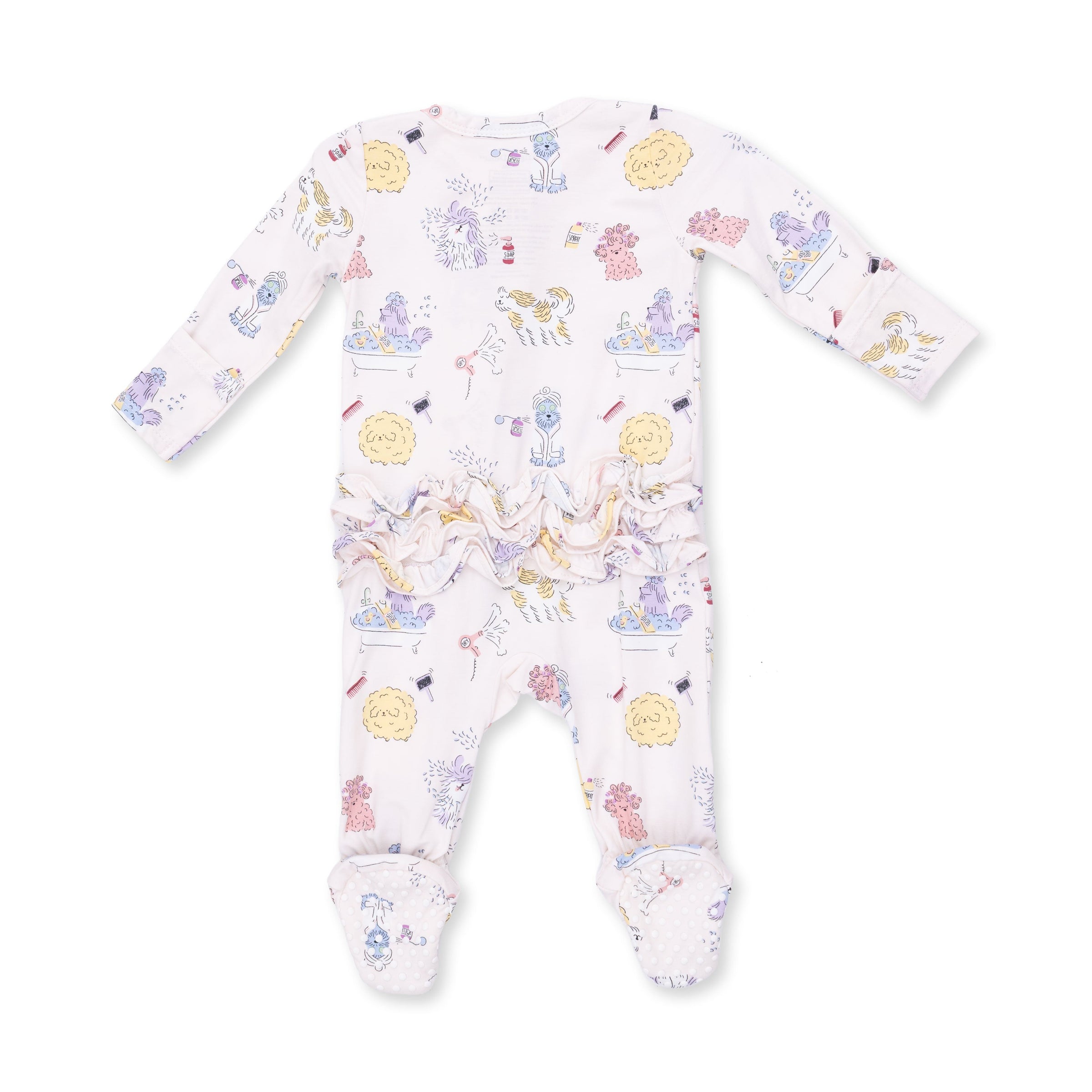 Spa Dogs - 2 Way Ruffle Back Zipper Footie