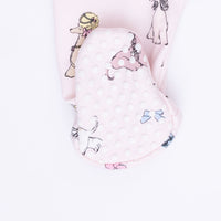 Fancy Hounds with Bows - 2 Way Ruffle Back Zipper Footie