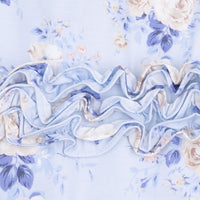 Ashley Rose Floral - 2 Way Ruffle Back Zipper Footie