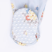 Country Stitch Floral - 2 Way Ruffle Back Zipper Footie
