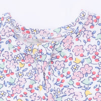 Elizabeth's Garden - 2 Way Ruffle Back Zipper Footie
