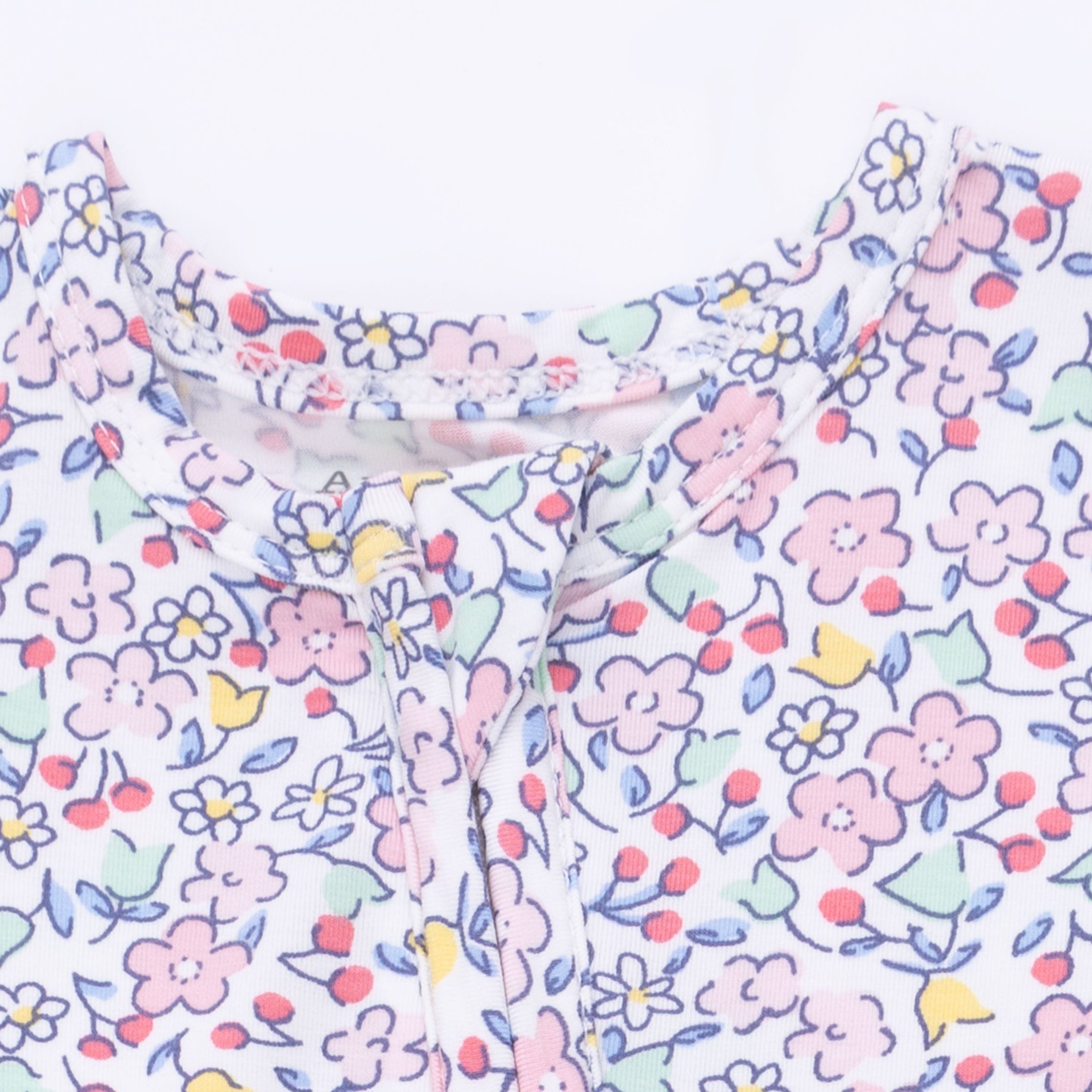 Elizabeth's Garden - 2 Way Ruffle Back Zipper Footie