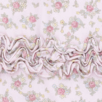Edith's Rose Garden - 2 Way Ruffle Back Zipper Footie