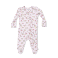 Edith's Rose Garden - 2 Way Ruffle Back Zipper Footie