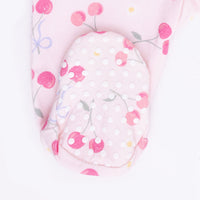 Sweet Bow Cherries - 2 Way Ruffle Back Zipper Footie