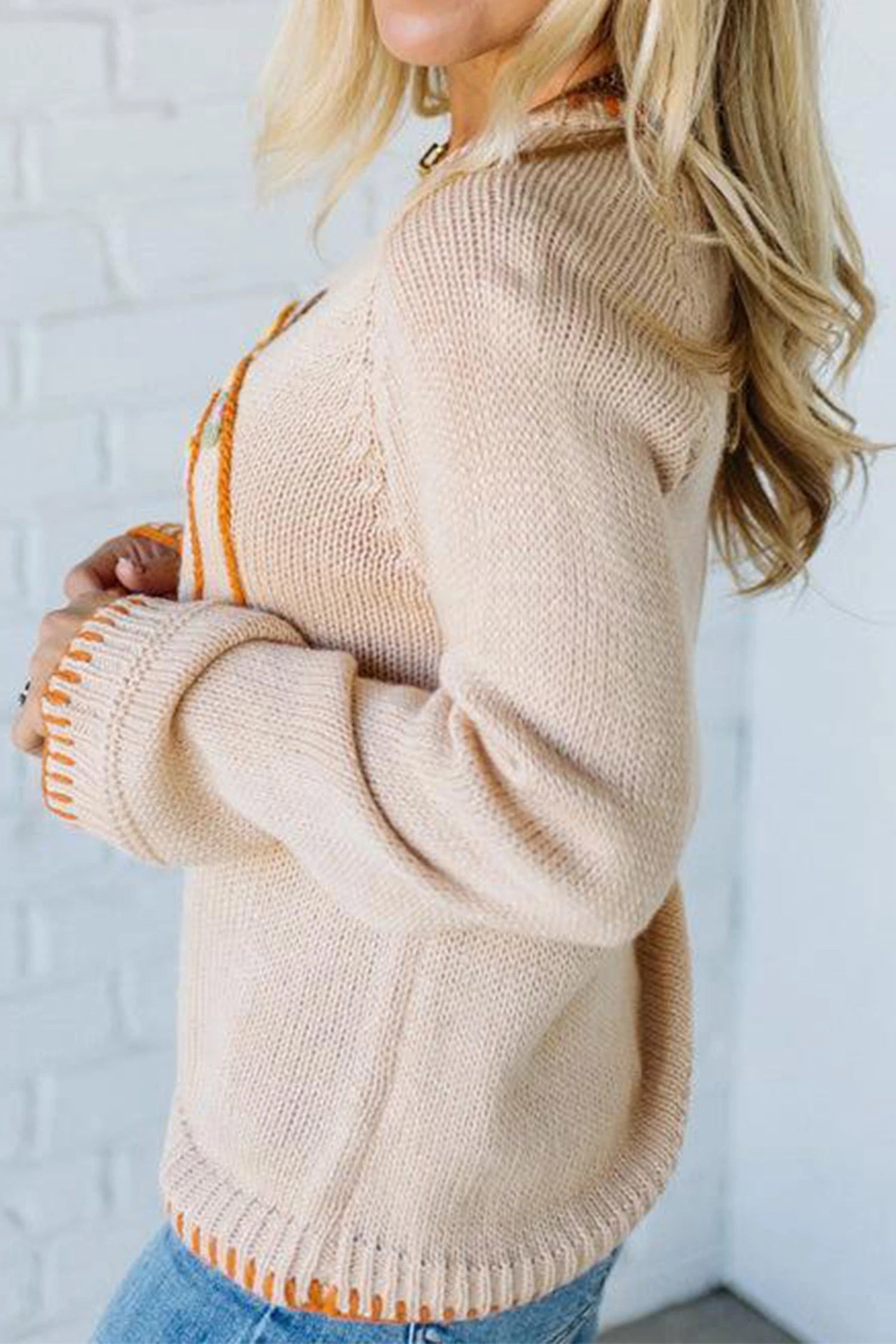 Sonya - Parchment Pumpkin Sweater