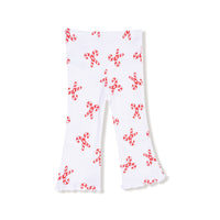 Candy Canes - Puffy Long Sleeve Oversized Sweatshirt + Flared Pant