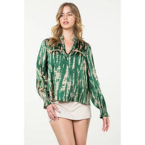 Long Sleeve Print Top