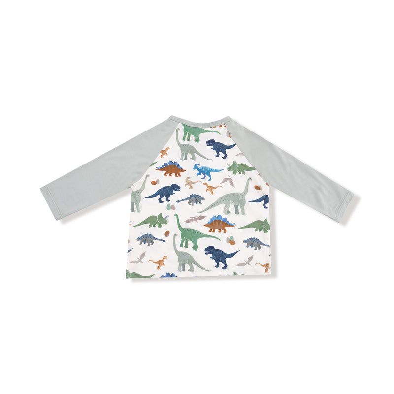 Washy Dinos - Long Sleeve Raglan Henley + Jogger