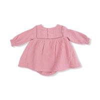 Rose Elegance - Puffed Long Sleeve Bubble with Skirt