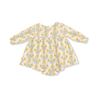 Winter Dandelions - Puffed Long Sleeve Bubble with Skirt