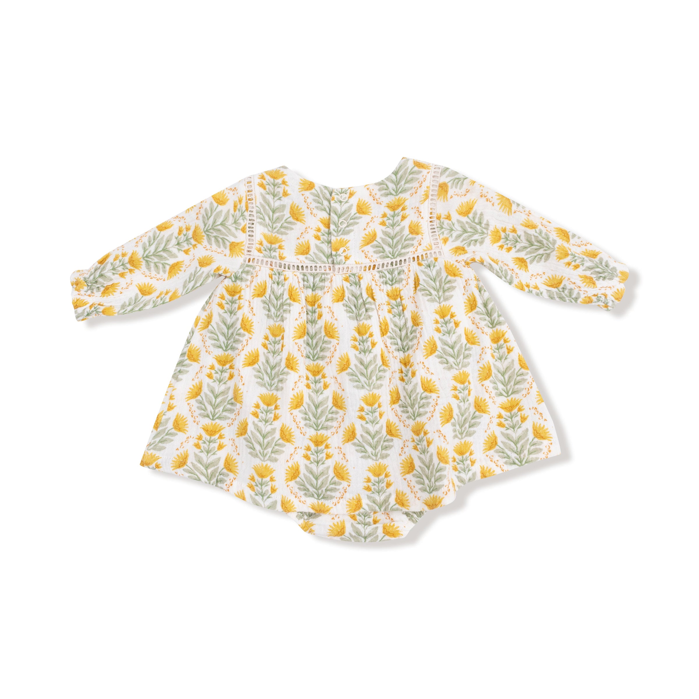 Winter Dandelions - Puffed Long Sleeve Bubble with Skirt