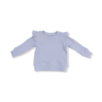 Ribbon Floral Fling - Ruffle Shoulder Shirt and Flare Pant