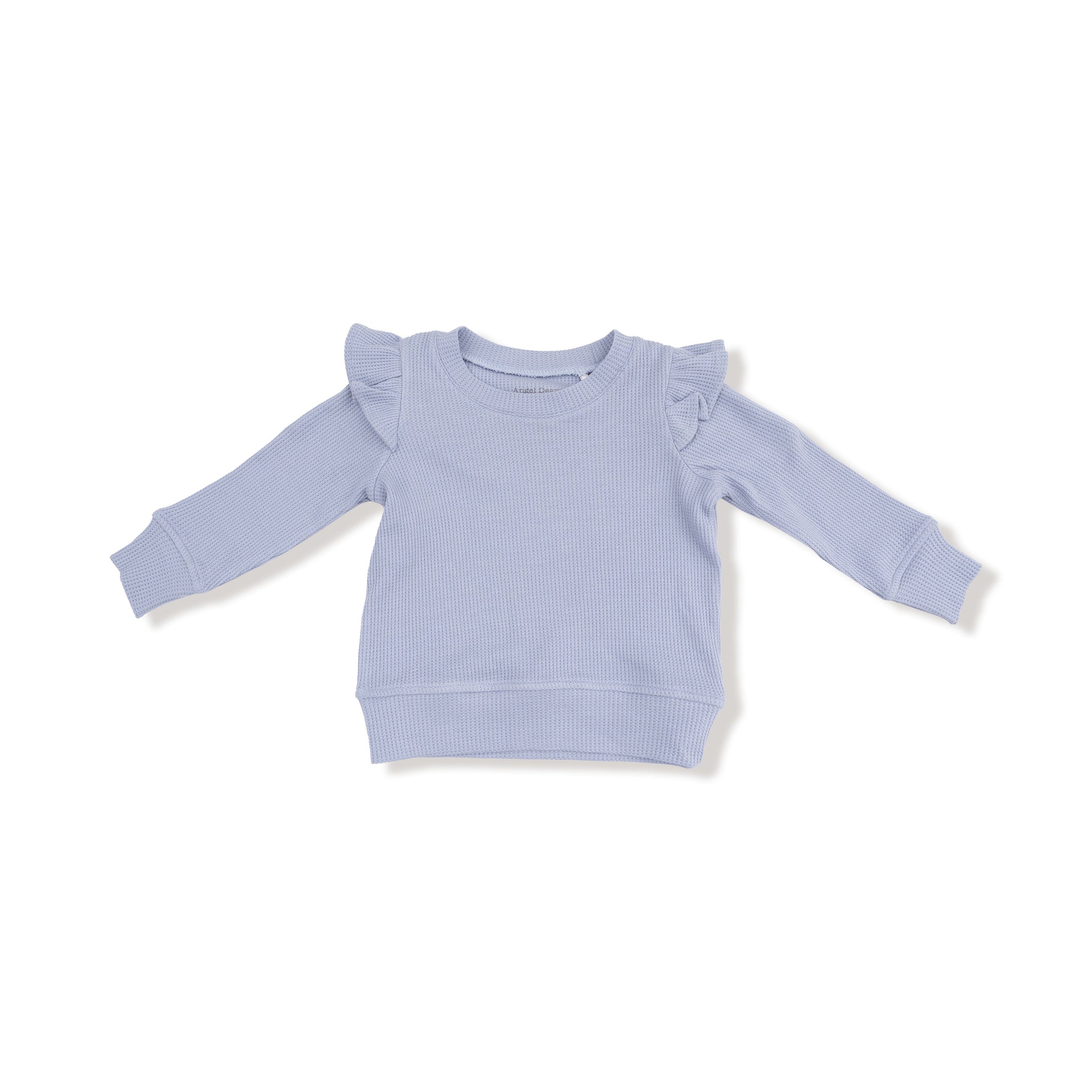 Ribbon Floral Fling - Ruffle Shoulder Shirt and Flare Pant