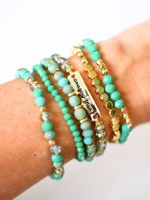 Amazing Grace Beaded Bracelet Stack