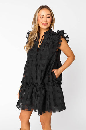 Mini-robe noire Aubrey