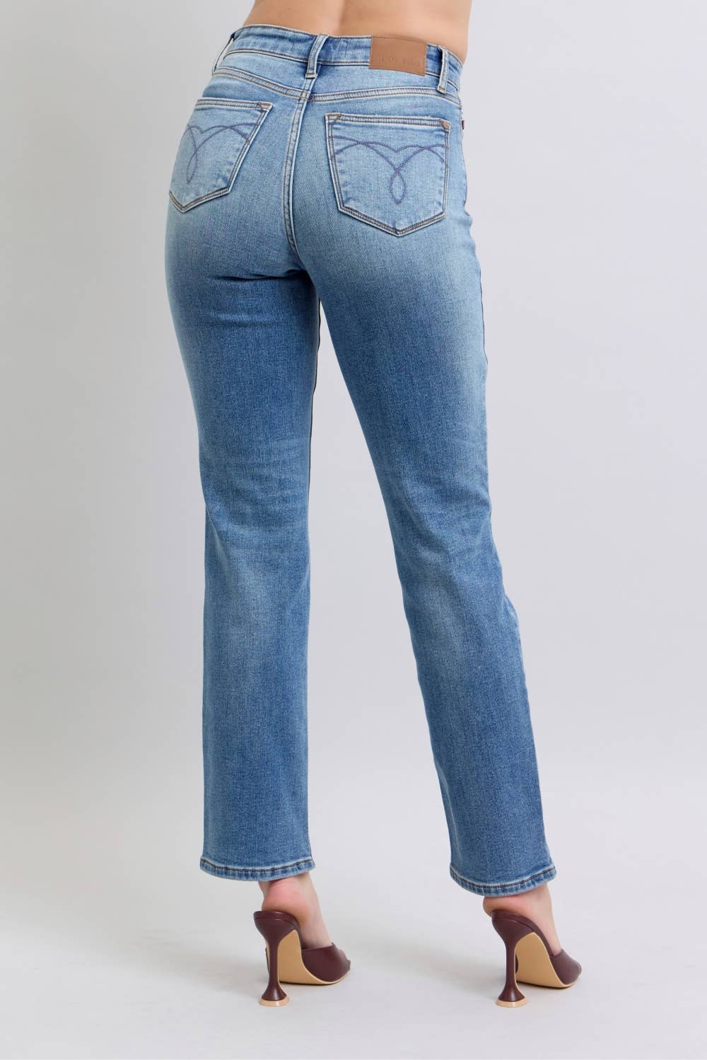 Shiloh - Vintage Wash Thermal Straight Jeans