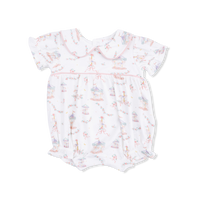 Carousel with Bows - Classic Puff Sleeve Babydoll Bubble