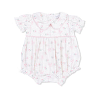 Dainty Buds and Bows - Classic Puff Sleeve Babydoll Bubble