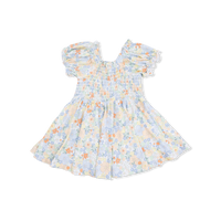 Georgia Floral - Smocked Twirly Dress and Bloomer