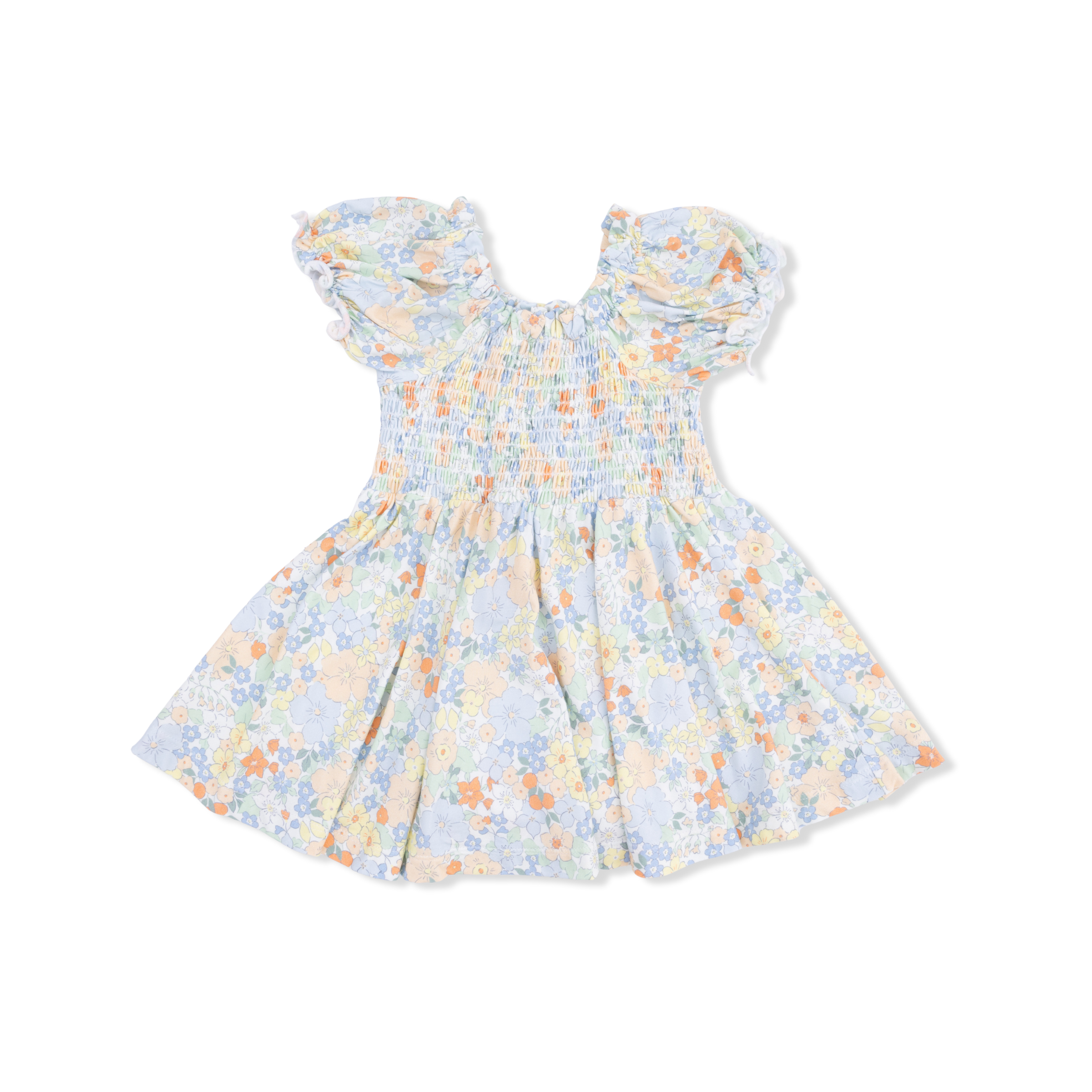 Georgia Floral - Smocked Twirly Dress and Bloomer