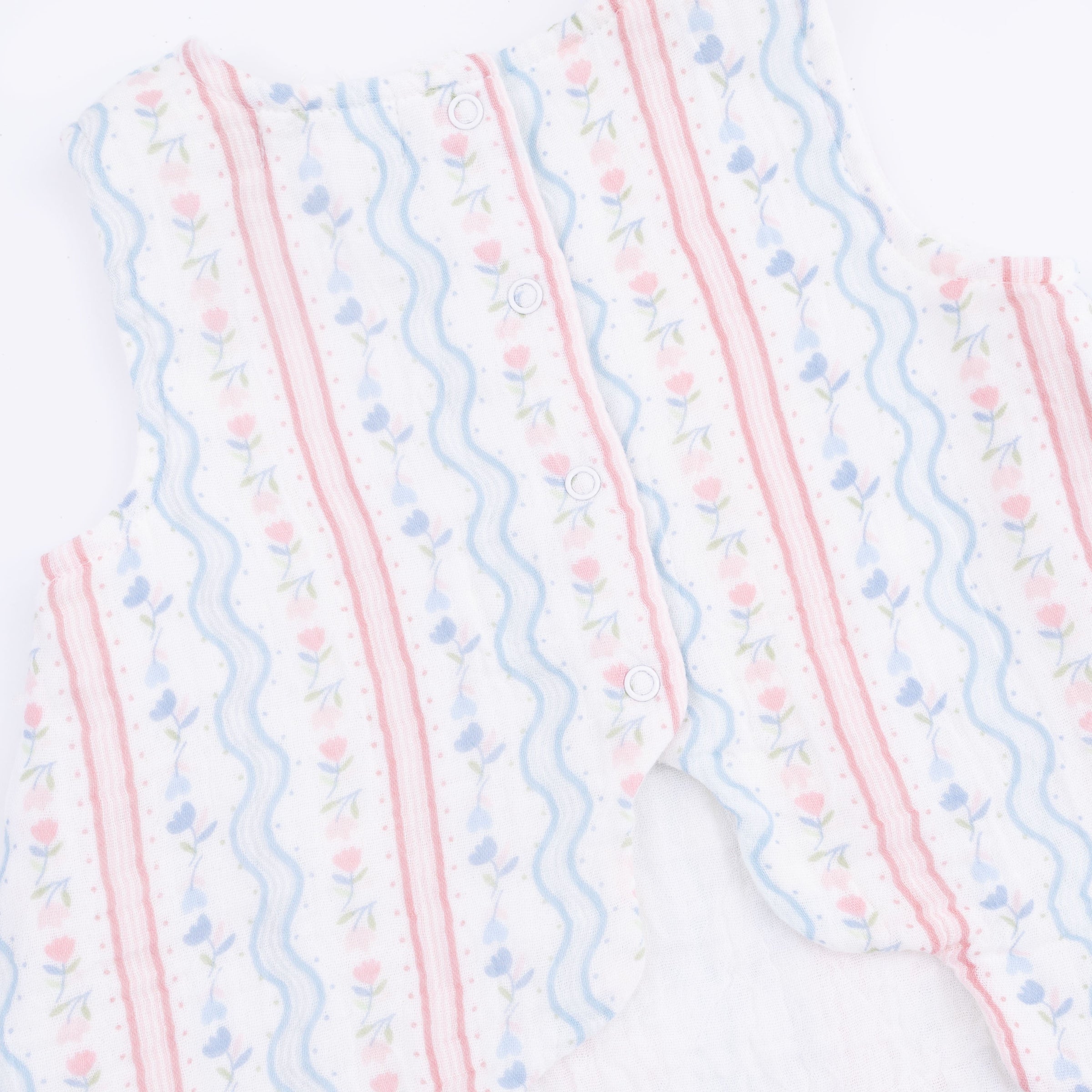 Tulip Stripe - Scallop Back Top with Bloomer & Headband