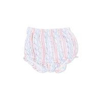 Tulip Stripe - Scallop Back Top with Bloomer