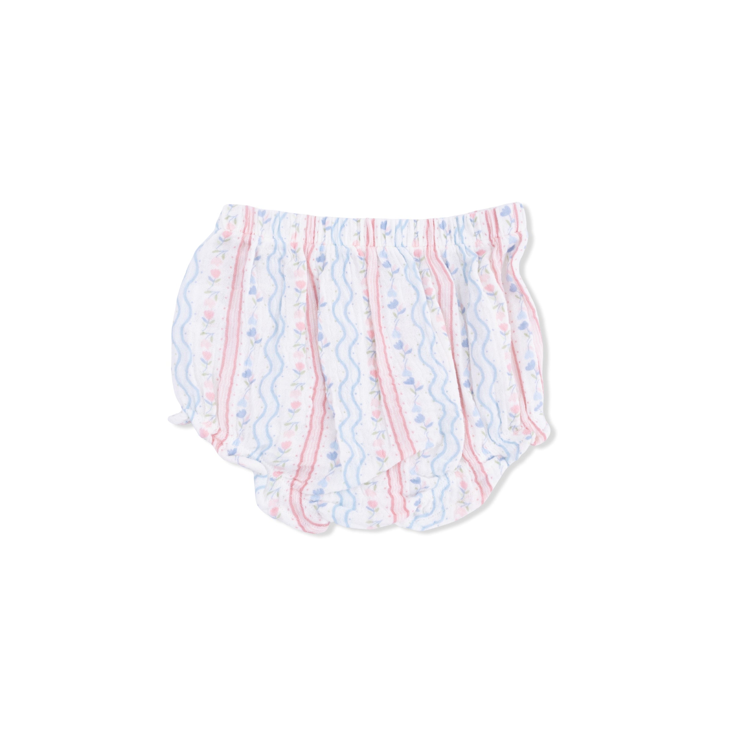 Tulip Stripe - Scallop Back Top with Bloomer & Headband