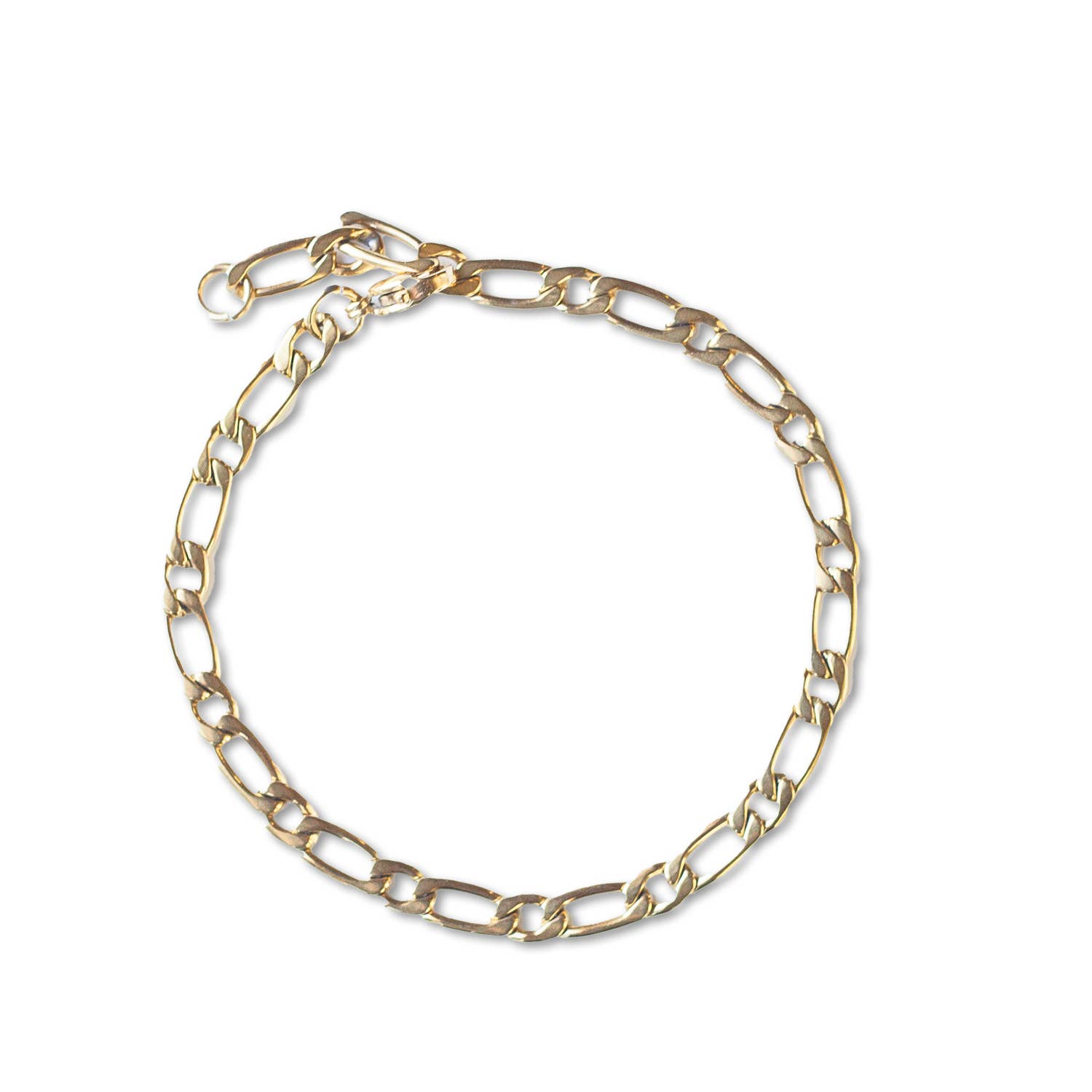 Gold Chain Bracelet - Figaro, Gilded Collection