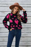 Valentine's Day Wild Hearts Jacquard Sweater