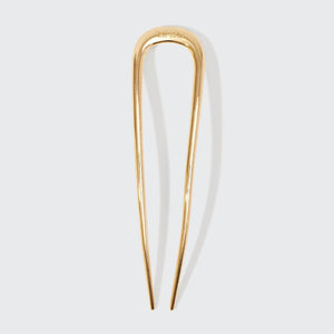 Metal French Hair Pin 1pc- Gold