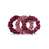 Silk Hair Scrunchie | Small | Burgundy Bliss