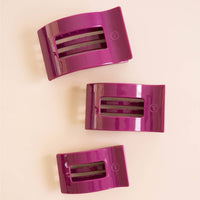 Mulberry | Small |Flat Rectangle Hair Clip