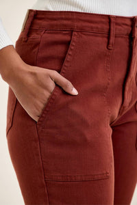 Aurora - High Waist Weekender w/ Knee darts C Pumpkin Spice
