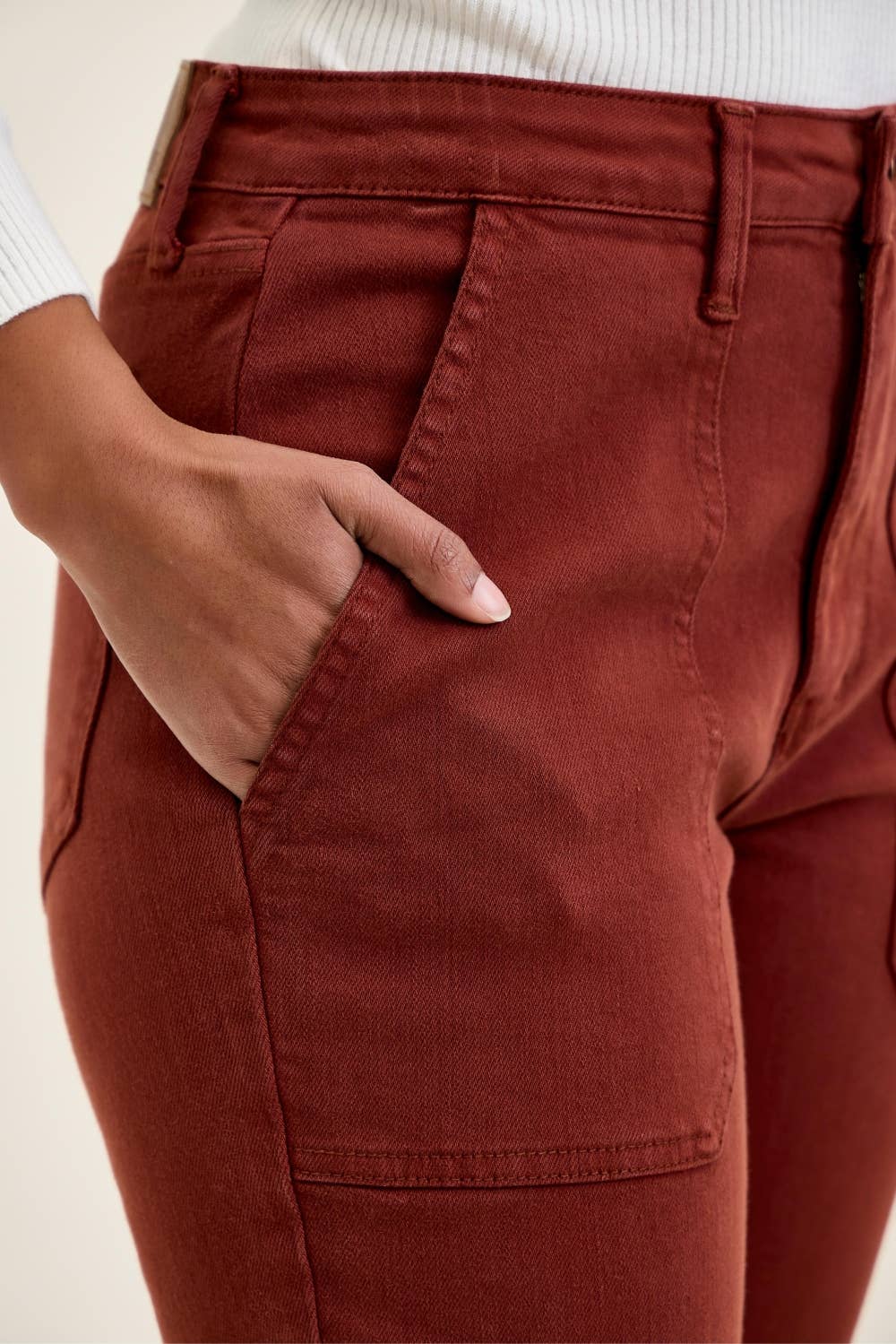 Aurora - High Waist Weekender w/ Knee darts C Pumpkin Spice
