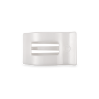 Coconut White | Small | Flat Rectangle Hair Clip