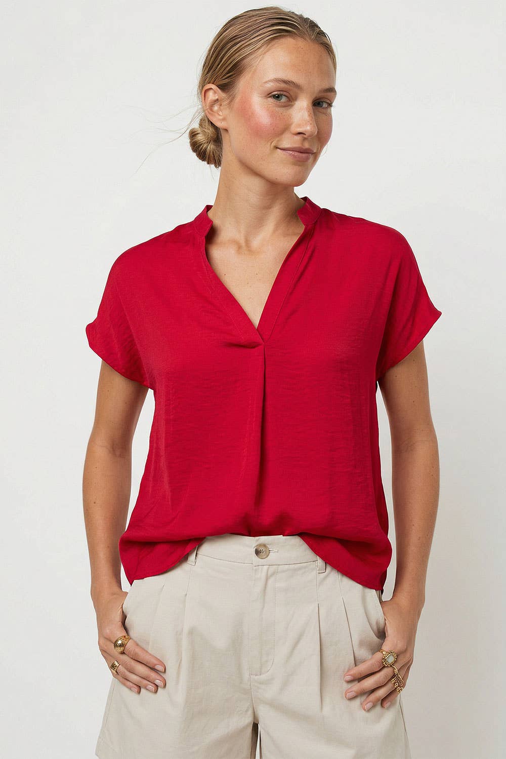 Drop Shoulder Regular Blouse - SS