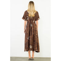 Lauren - Button Up Long Floral Dress