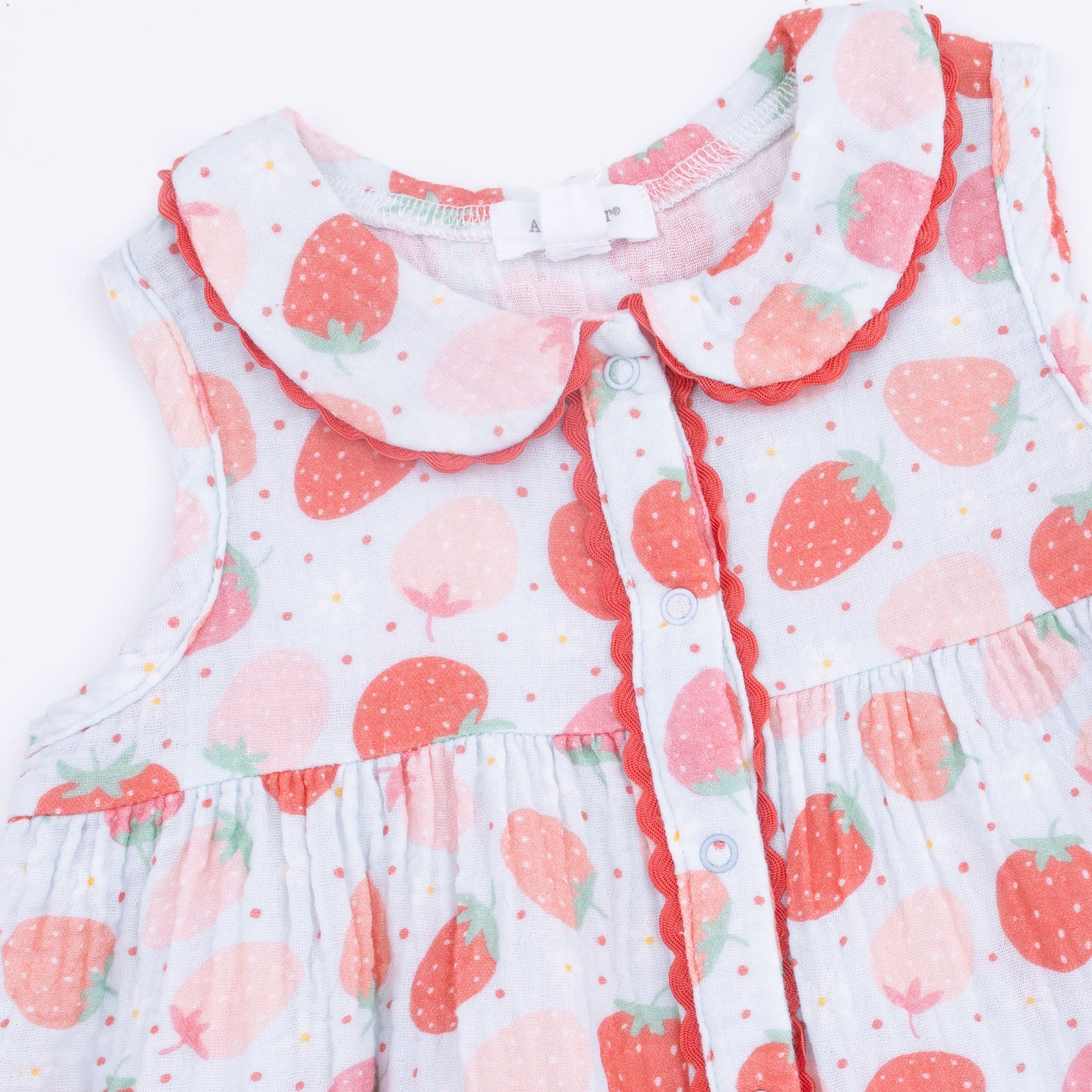 Strawberry Bliss - Jill Dress with Bloomer & Large Bow