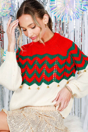 Jingle Bell Knitted Sweater