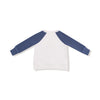 Varsity - Vintage Indigo - Raglan Sweatshirt with Red #1 Patch