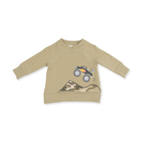 Camo French Terry - Drop Sleeve Sweatshirt