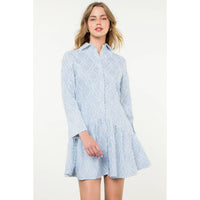 Berkley - Striped Fringe Detail Dress