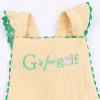 G is for Golf - Ric Rac Ruffle Sunsuit