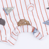 Vintage Baseball Stripe - Henley Shortall