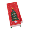 Christmas Wishes Tree Embellished Tea Towel