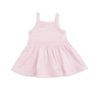 Solid Veiled Pink - Tank with Peplum
