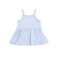 Striped Golf - Peplum Tank with Wide Leg Pant