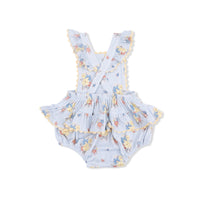Country Stitch Floral - Ric Rac Ruffle Sunsuit