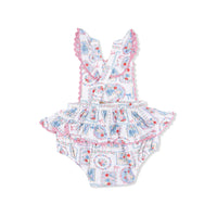 Julep's Floral Patchwork - Ric Rac Ruffle Sunsuit